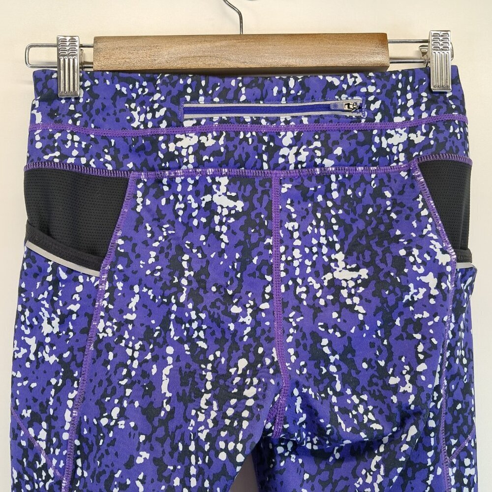 Athleta Be Free Knickers Crop Tights Multicolor Leggings Size XS - Picture 7 of 11